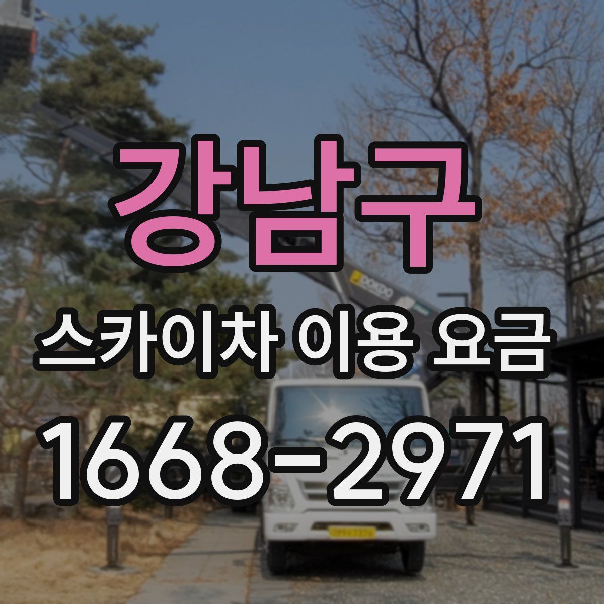 강남구 스카이차 이용 요금
