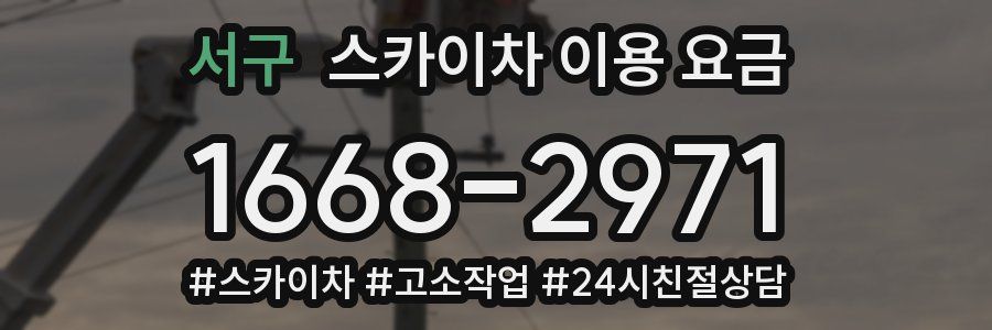 서구 스카이차 이용 요금