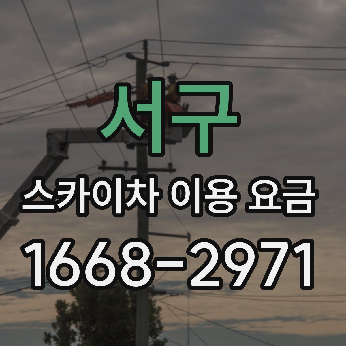 서구 스카이차 이용 요금