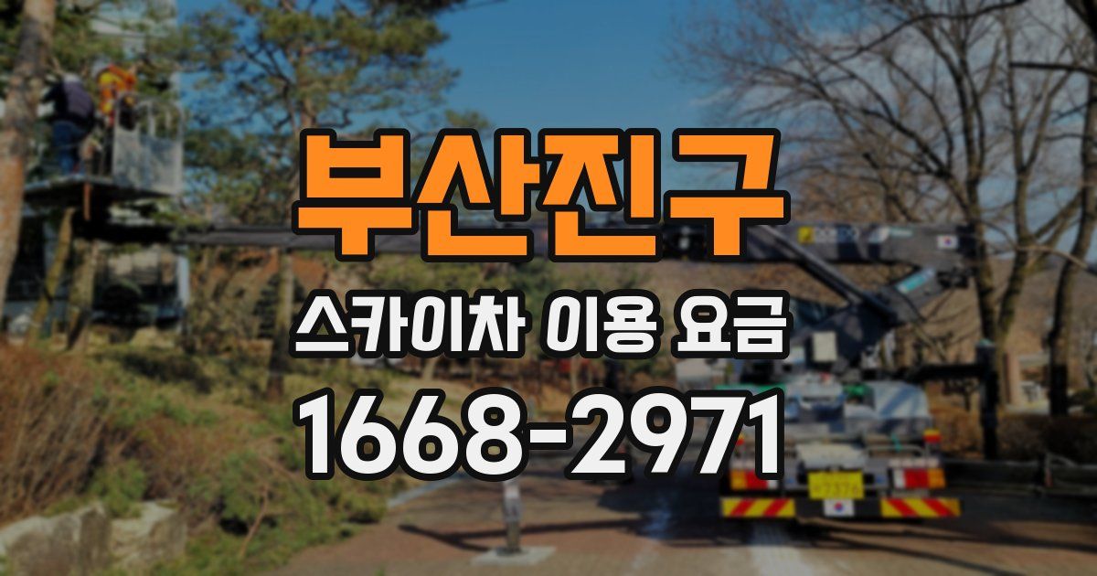 부산진구 스카이차 이용 요금