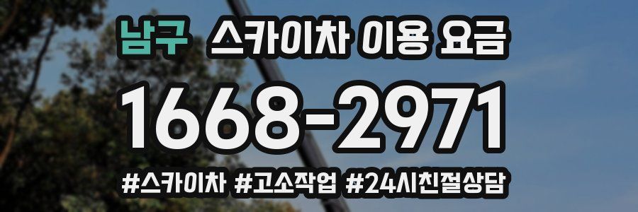 남구 스카이차 이용 요금