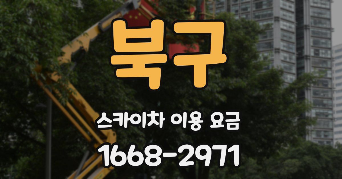북구 스카이차 이용 요금
