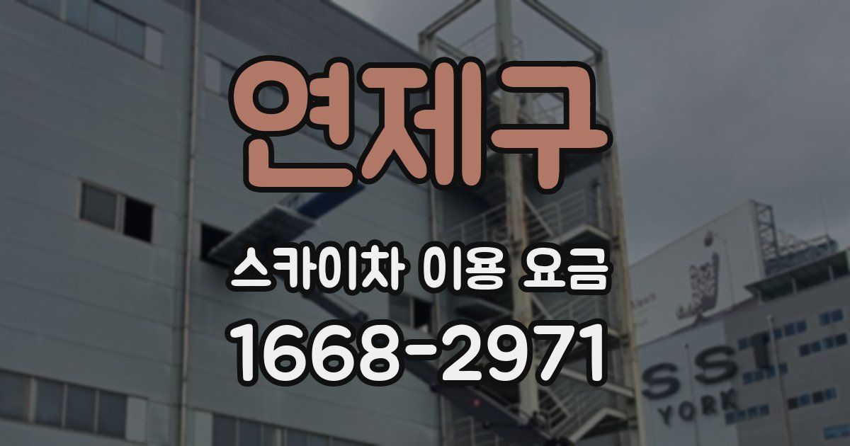 연제구 스카이차 이용 요금
