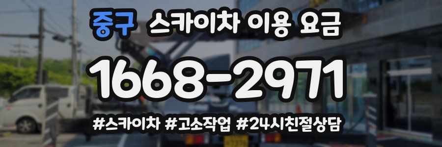 중구 스카이차 이용 요금