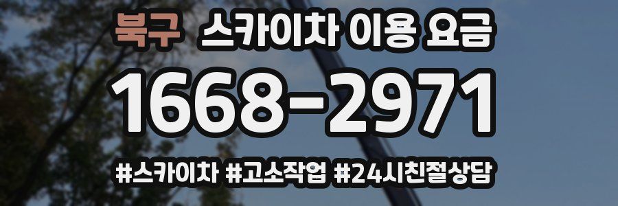 북구 스카이차 이용 요금