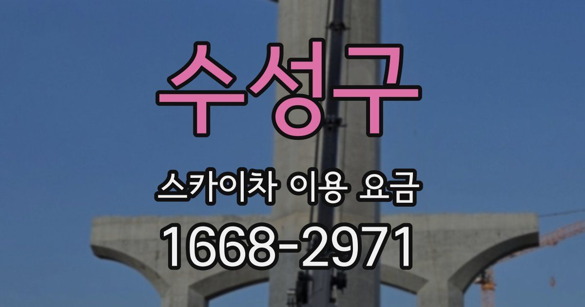 수성구 스카이차 이용 요금