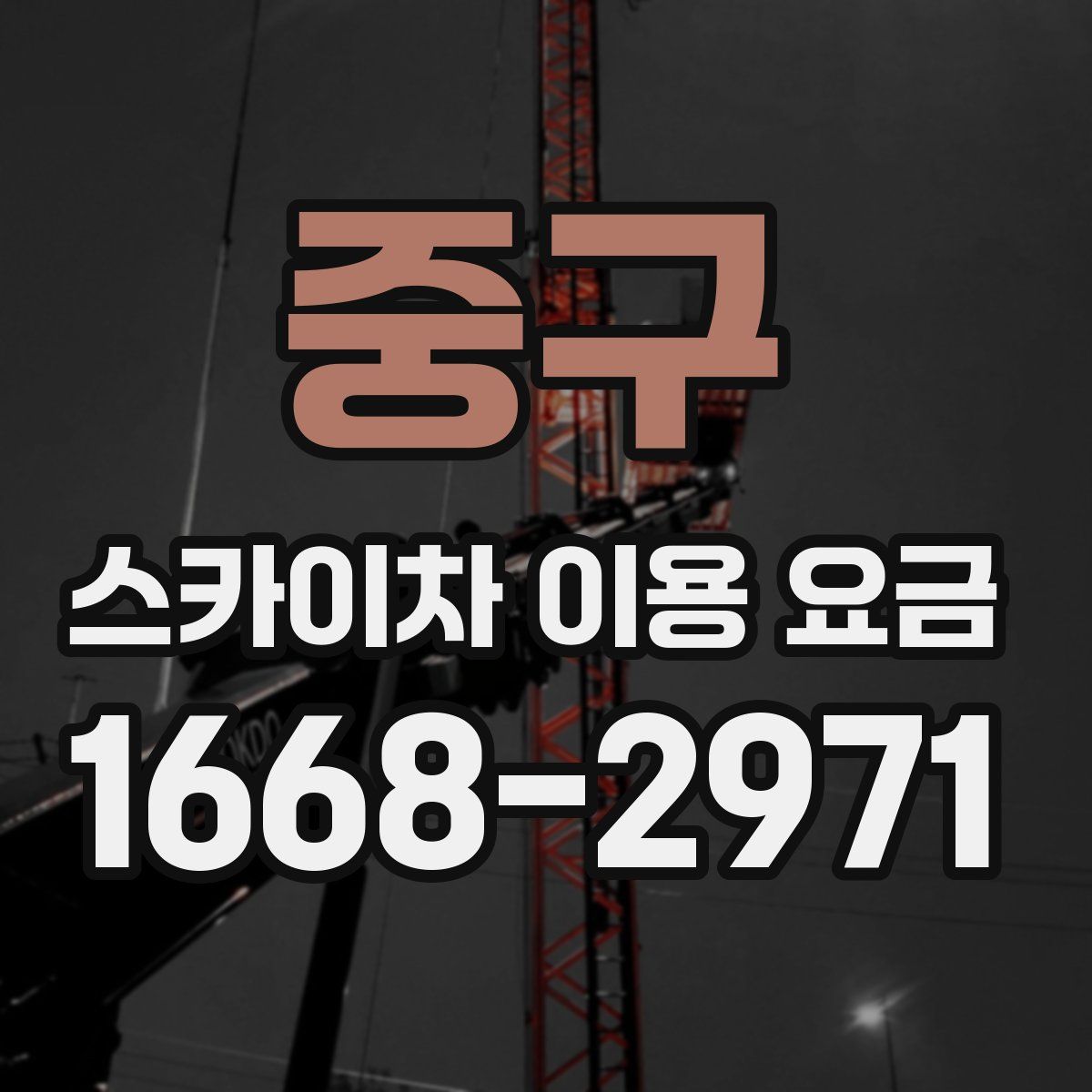 중구 스카이차 이용 요금