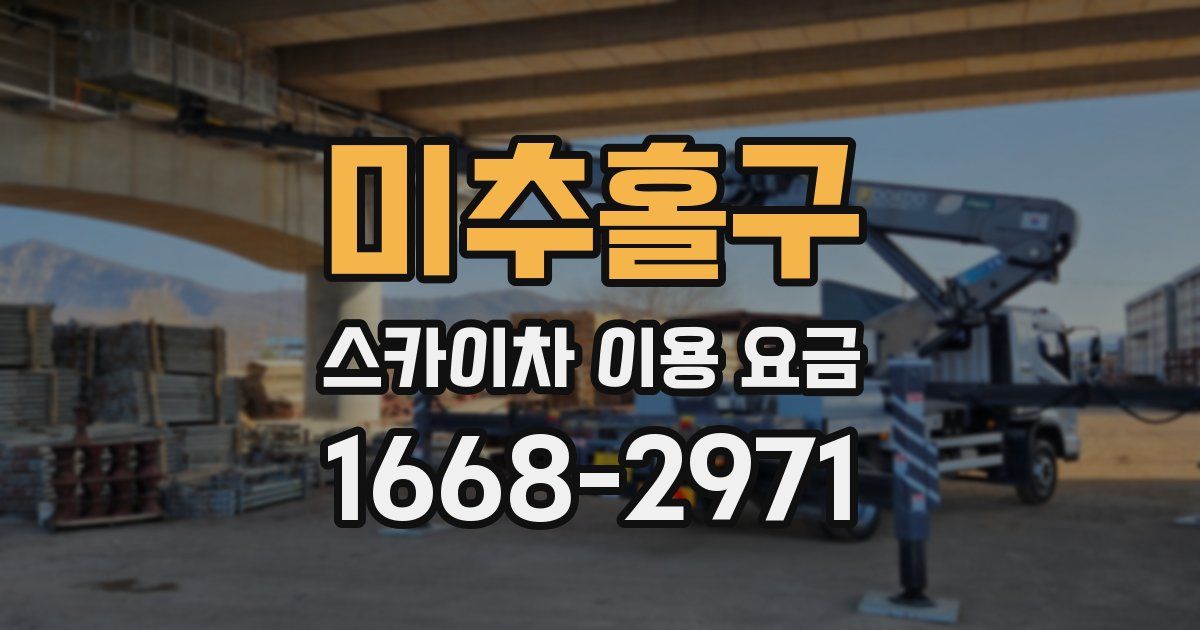 미추홀구 스카이차 이용 요금