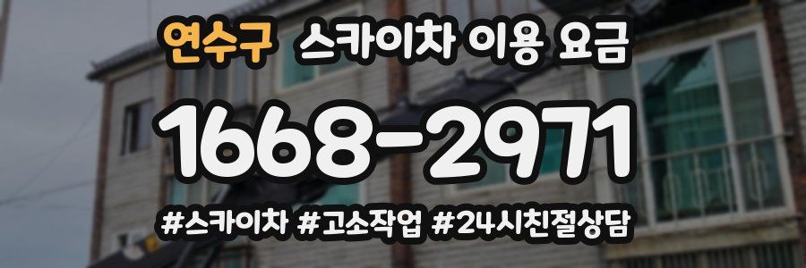 연수구 스카이차 이용 요금