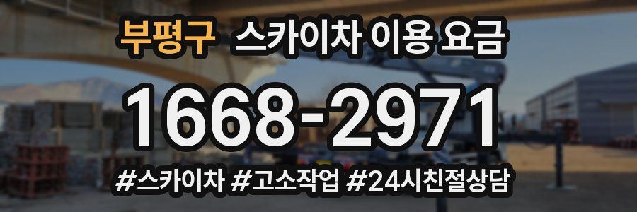 부평구 스카이차 이용 요금