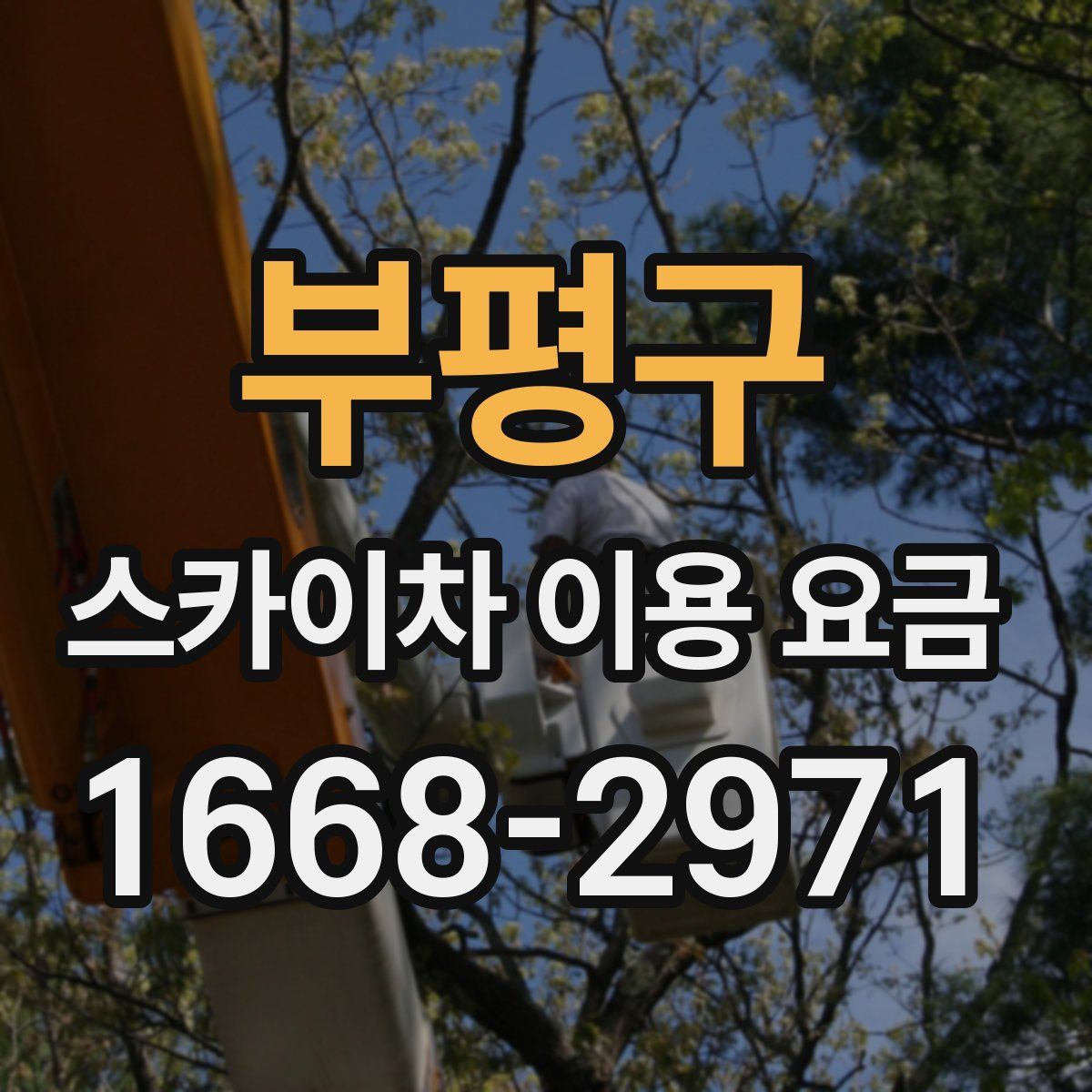 부평구 스카이차 이용 요금
