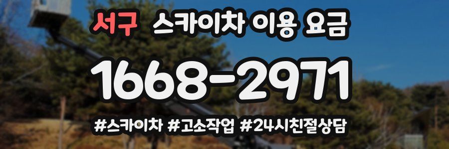 서구 스카이차 이용 요금