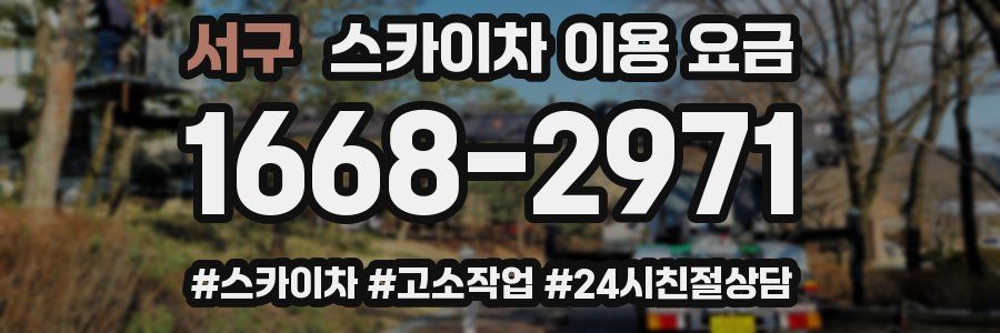 서구 스카이차 이용 요금