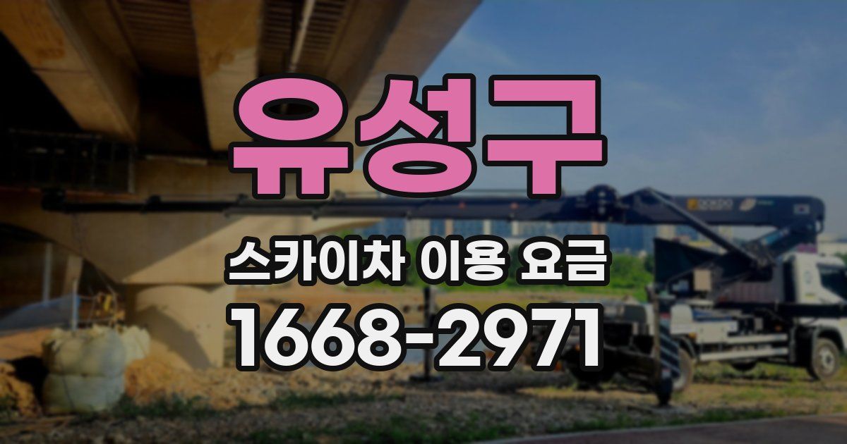 유성구 스카이차 이용 요금