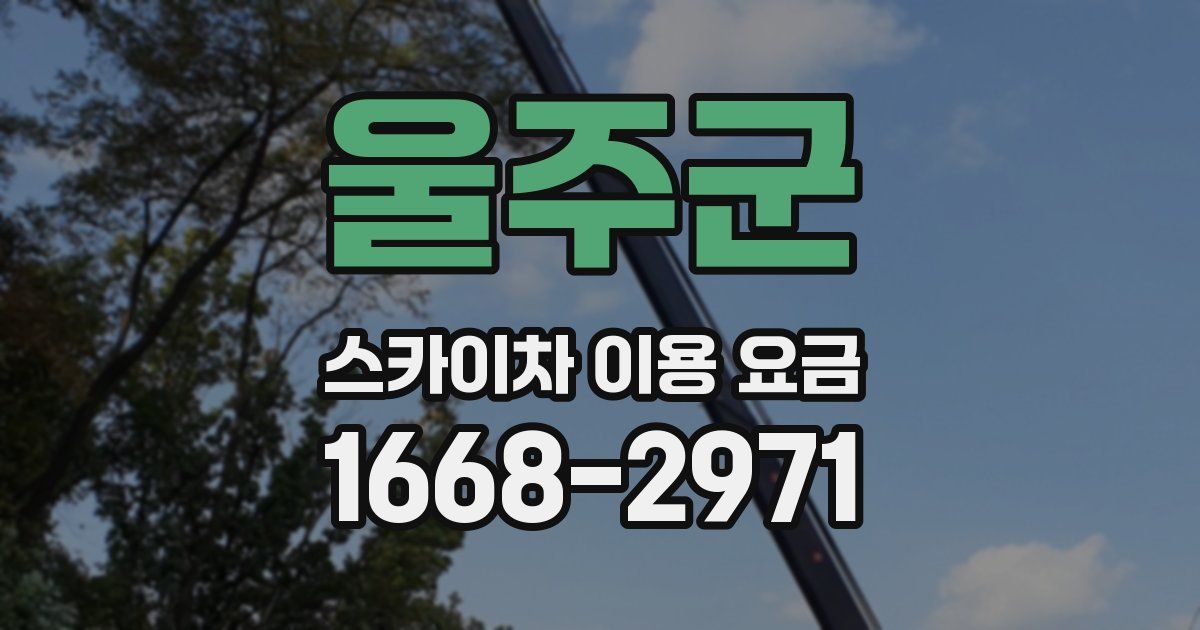 울주군 스카이차 이용 요금