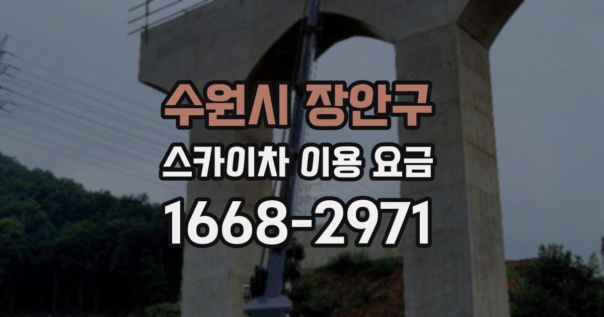 수원시 장안구 스카이차 이용 요금