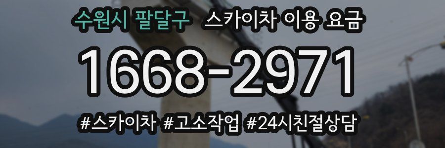수원시 팔달구 스카이차 이용 요금