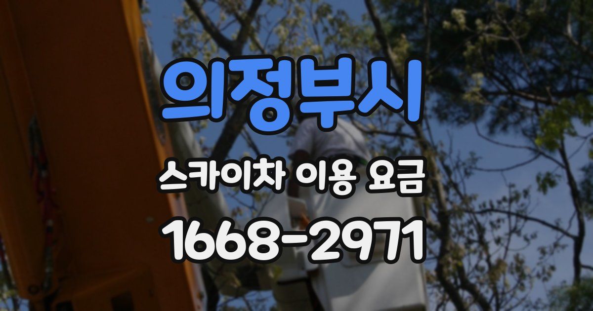 의정부시 스카이차 이용 요금