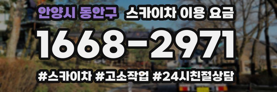 안양시 동안구 스카이차 이용 요금
