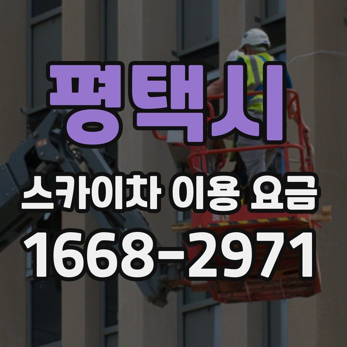 평택시 스카이차 이용 요금