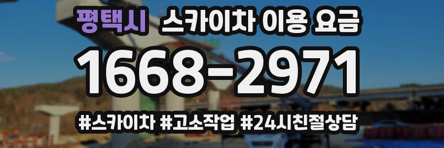 평택시 스카이차 이용 요금