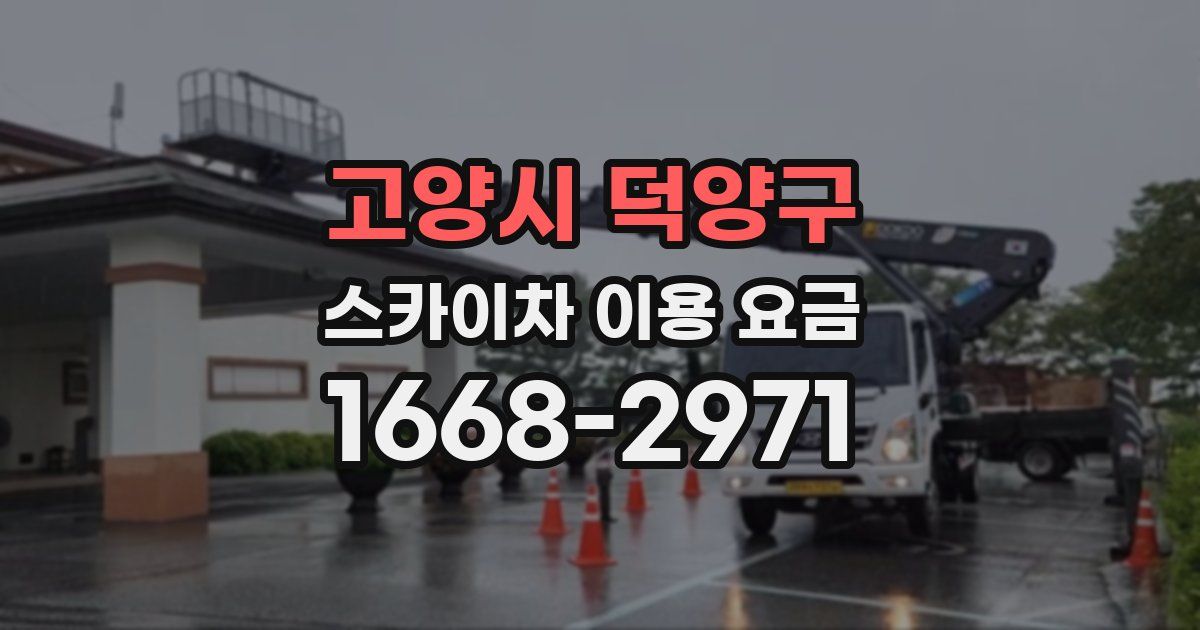고양시 덕양구 스카이차 이용 요금
