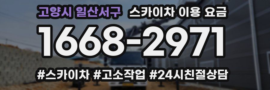 고양시 일산서구 스카이차 이용 요금