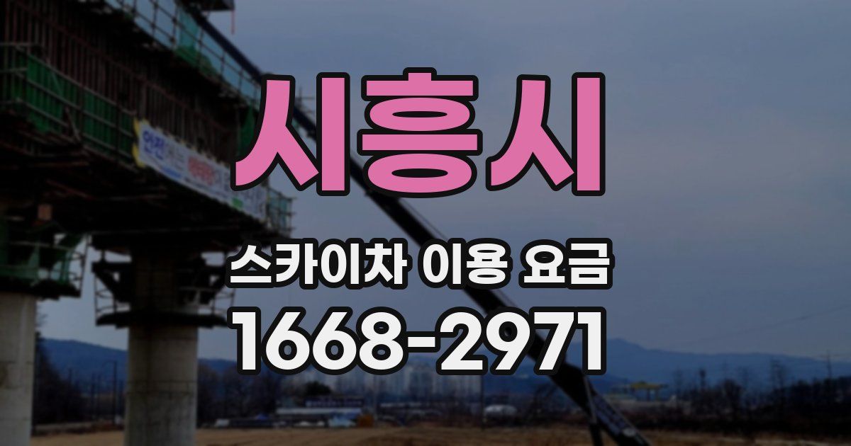시흥시 스카이차 이용 요금