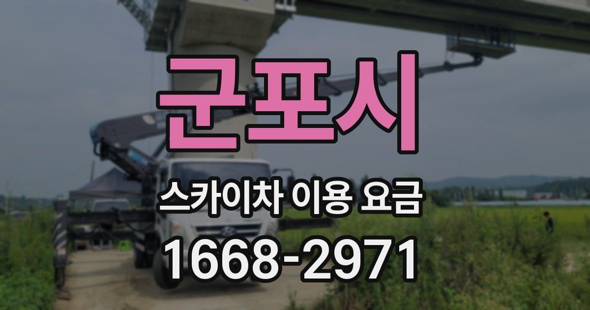 군포시 스카이차 이용 요금