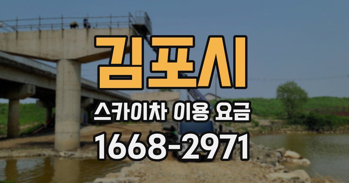 김포시 스카이차 이용 요금