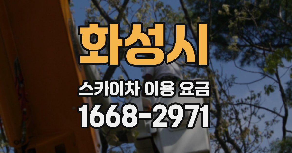 화성시 스카이차 이용 요금