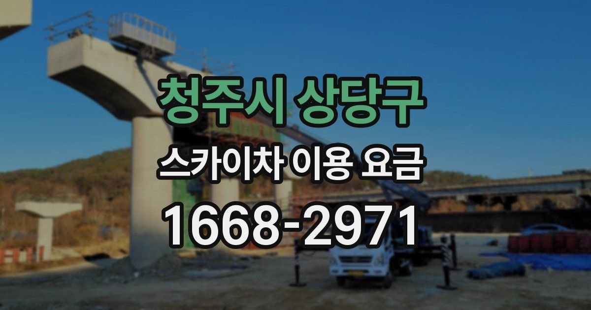 청주시 상당구 스카이차 이용 요금