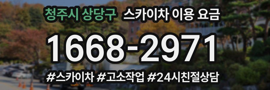 청주시 상당구 스카이차 이용 요금