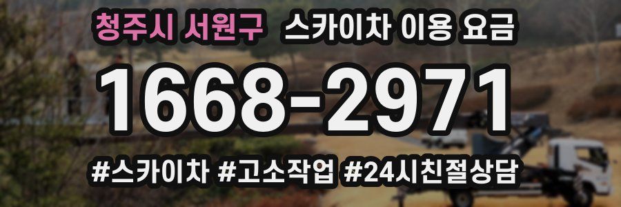 청주시 서원구 스카이차 이용 요금