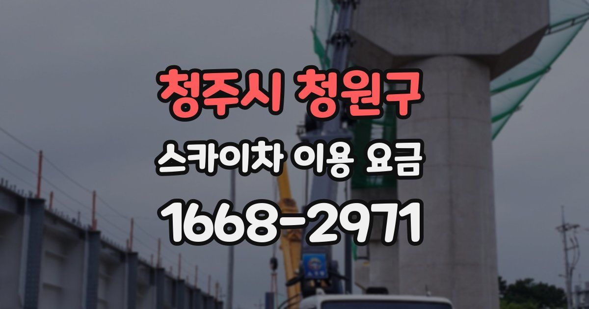 청주시 청원구 스카이차 이용 요금