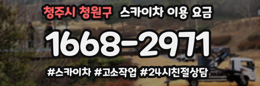 청주시 청원구 스카이차 이용 요금