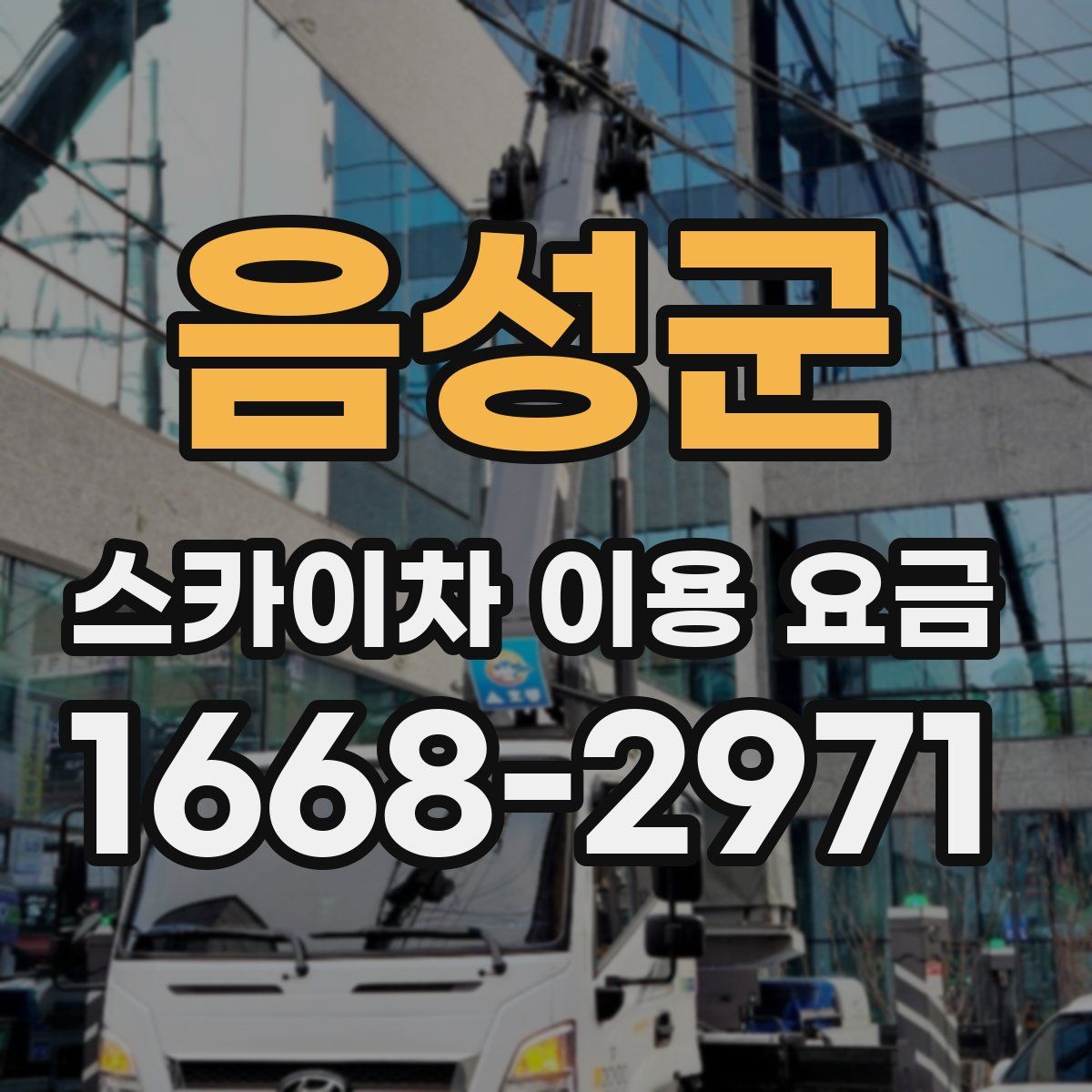 음성군 스카이차 이용 요금