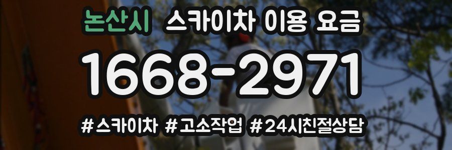 논산시 스카이차 이용 요금