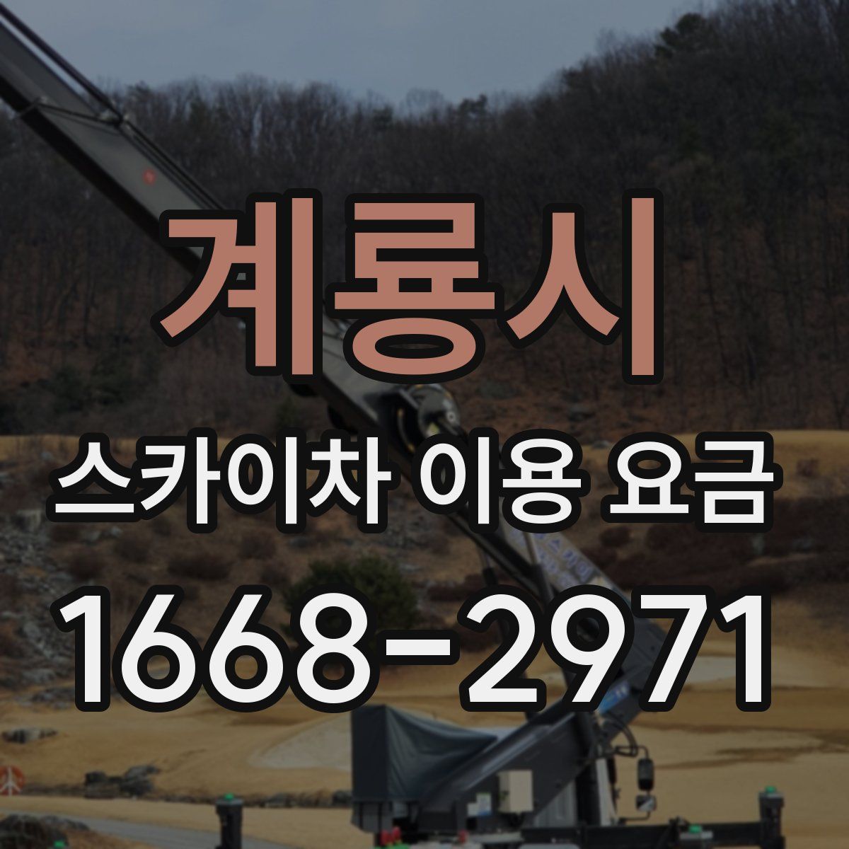 계룡시 스카이차 이용 요금
