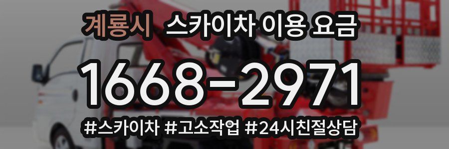 계룡시 스카이차 이용 요금