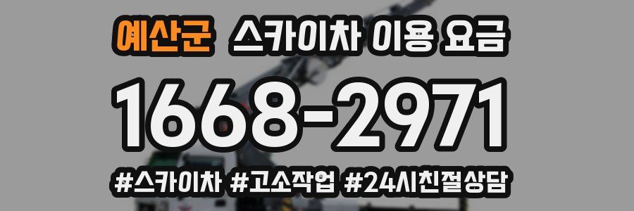 예산군 스카이차 이용 요금