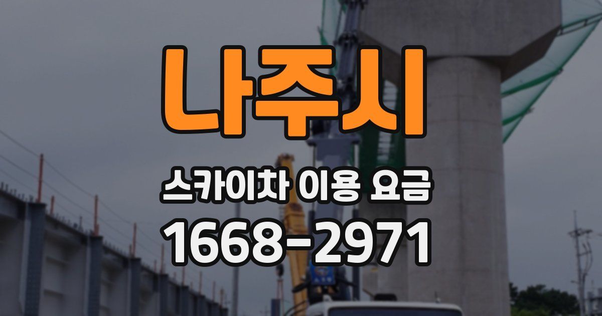 나주시 스카이차 이용 요금