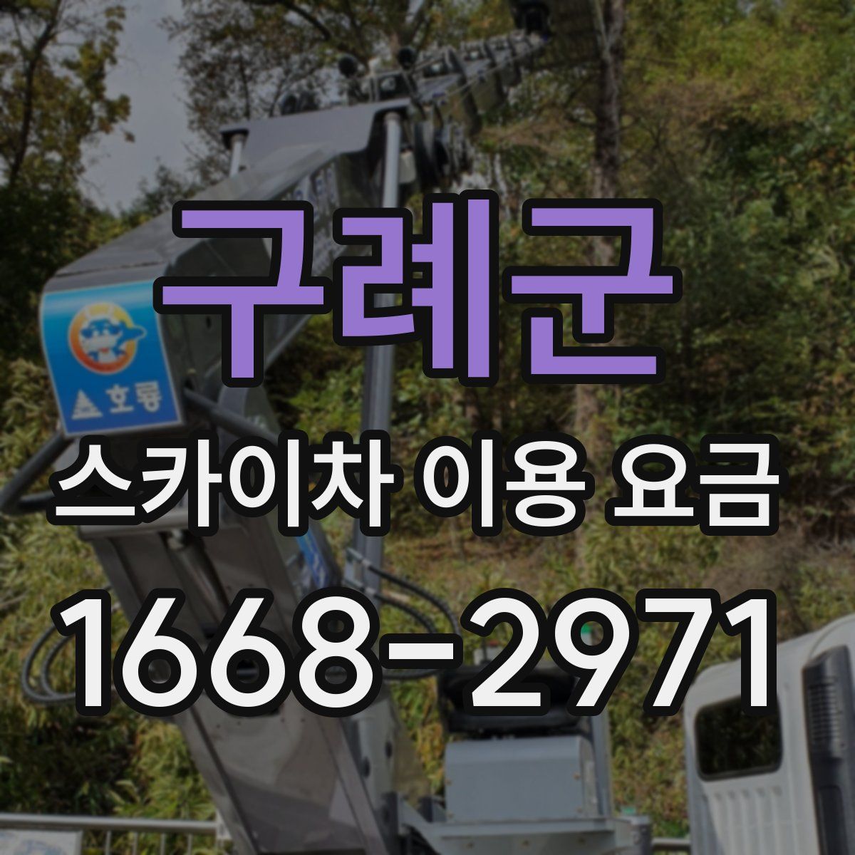 구례군 스카이차 이용 요금
