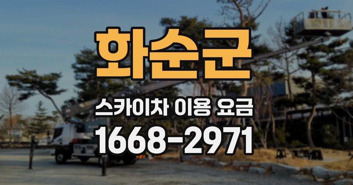 화순군 스카이차 이용 요금