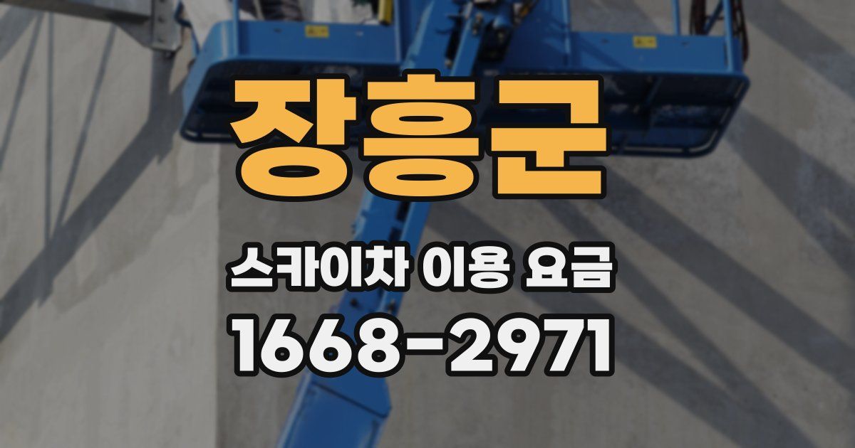 장흥군 스카이차 이용 요금