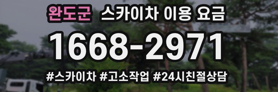 완도군 스카이차 이용 요금