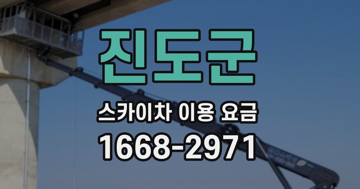 진도군 스카이차 이용 요금