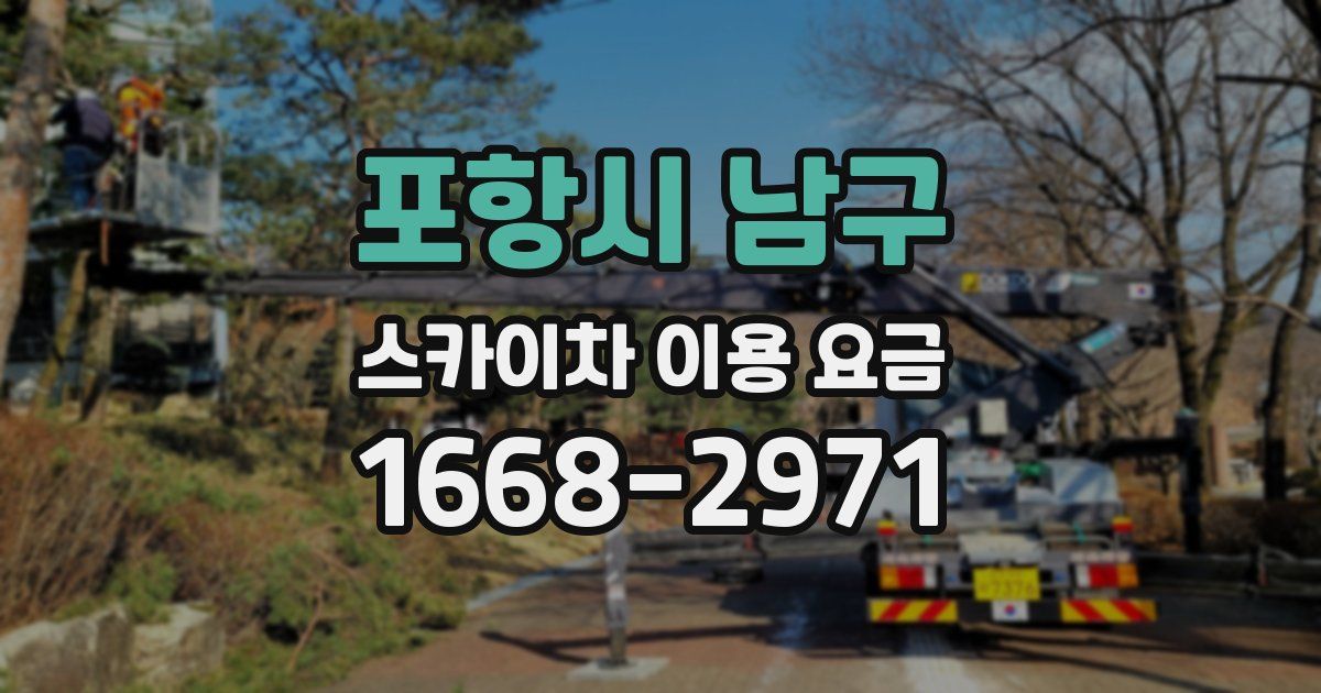 포항시 남구 스카이차 이용 요금