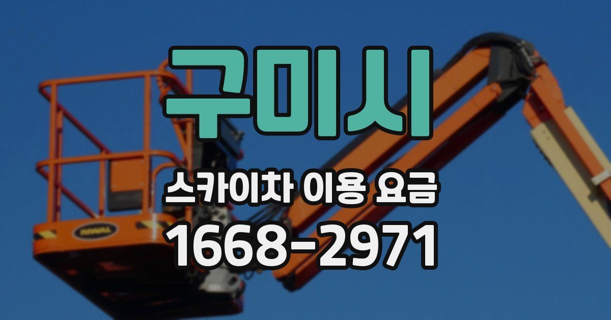 구미시 스카이차 이용 요금