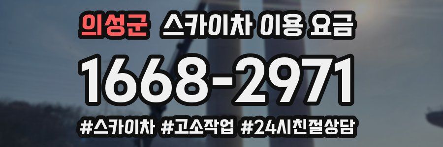 의성군 스카이차 이용 요금